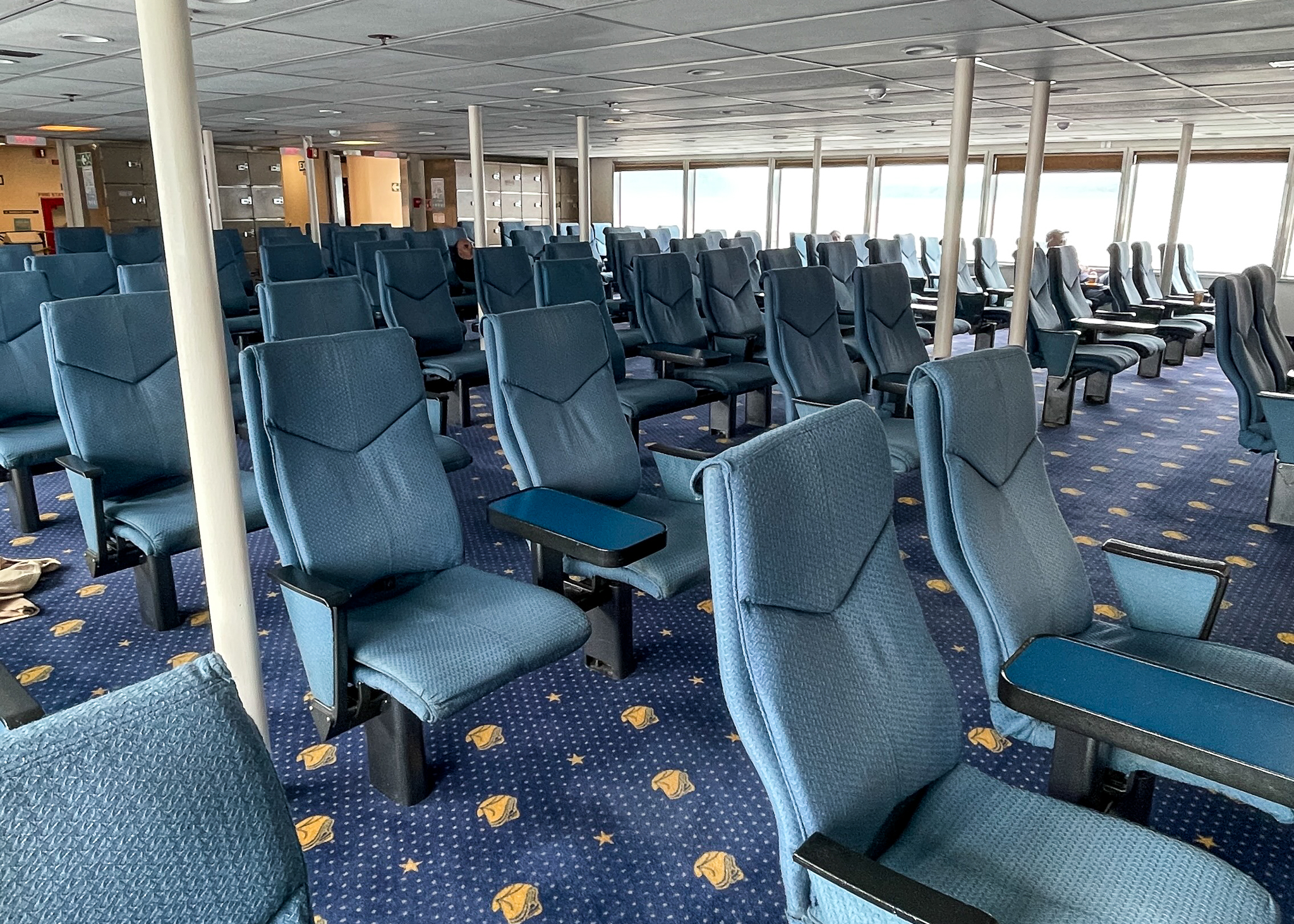 The recliner lounge on the MV Matanuska Alaska Ferry